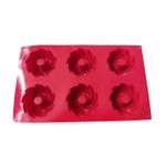 Casa si Gradina - Bucatarie si vesela - Ustensile bucatarie - Forme prajituri - Forma silicon pentru prajituri, 6 cavitati, Spirala, 155COF - Infinity.ro