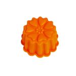 Casa si Gradina - Bucatarie si vesela - Ustensile bucatarie - Forme prajituri - Forma silicon pentru briose, 1 cavitate, Portocaliu, 9 cm, 329COF - Infinity.ro