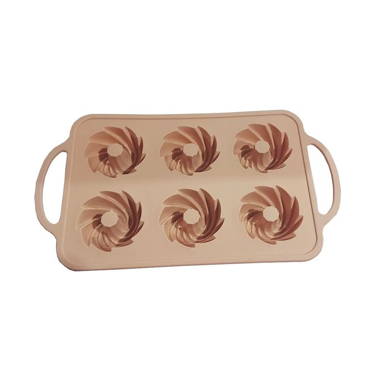 Casa si Gradina - Bucatarie si vesela - Ustensile bucatarie - Forme prajituri - Tava din silicon pentru prajituri, Spirala 6 cavitati, 27 cm, CooKstyle, 130COF - Infinity.ro