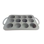 Casa si Gradina - Bucatarie si vesela - Ustensile bucatarie - Forme prajituri - Tava din silicon, 12 cavitati, 37 cm, CooKstyle, 132COF - Infinity.ro
