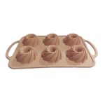 Casa si Gradina - Bucatarie si vesela - Ustensile bucatarie - Forme prajituri - Tava din silicon pentru prajituri, Spirala 6 cavitati, 27 cm, CooKstyle, 130COF - Infinity.ro