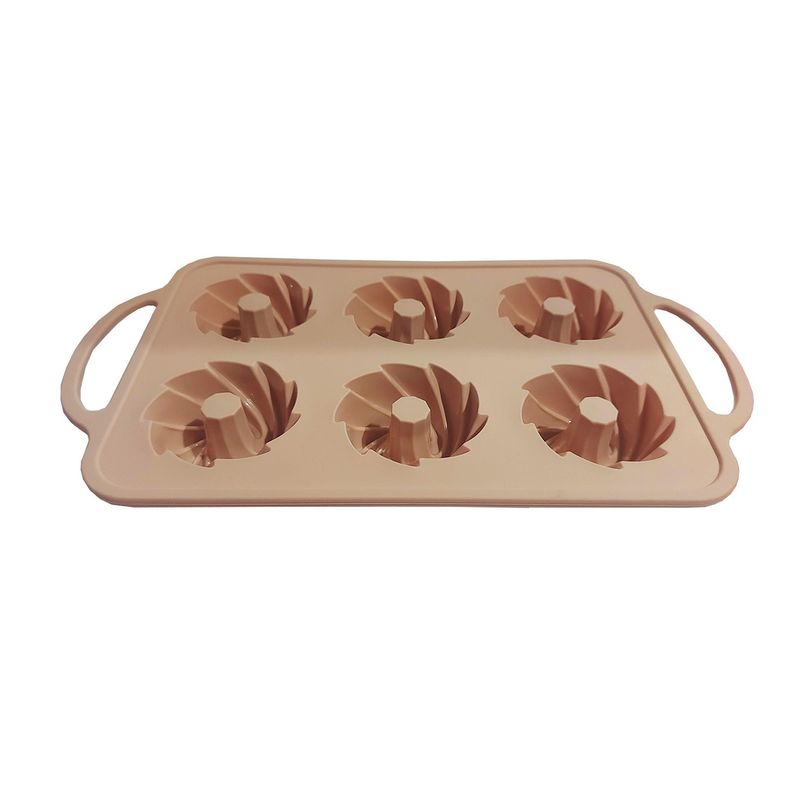 Casa si Gradina - Bucatarie si vesela - Ustensile bucatarie - Forme prajituri - Tava din silicon pentru prajituri, Spirala 6 cavitati, 27 cm, CooKstyle, 130COF - Infinity.ro