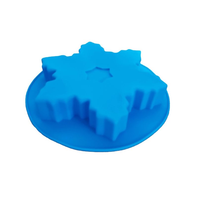 Casa si Gradina - Bucatarie si vesela - Ustensile bucatarie - Forme prajituri - Forma silicon, pentru tarta, Fulg de nea, 22 cm 143COF - Infinity.ro