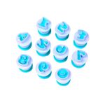 Casa si Gradina - Bucatarie si vesela - Ustensile bucatarie - Forme prajituri - Set 10 Cifre decupatoare pentru cofetarie, patiserie, Alb, 267COF - Infinity.ro