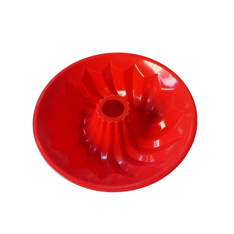 Casa si Gradina - Bucatarie si vesela - Ustensile bucatarie - Forme prajituri - Forma din silicon pentru chec, cozonac pane, Blat tort, Rosu, 20 cm , 256COF - Infinity.ro