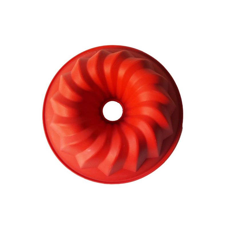 Casa si Gradina - Bucatarie si vesela - Ustensile bucatarie - Forme prajituri - Forma din silicon pentru chec, cozonac pane, Blat tort, Rosu, 20 cm , 256COF - Infinity.ro