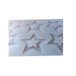 Casa si Gradina - Bucatarie si vesela - Ustensile bucatarie - Forme prajituri - Forma silicon pentru decoarea torturilor, Matrita Stelute, Alb, 21cm, 313COF - Infinity.ro