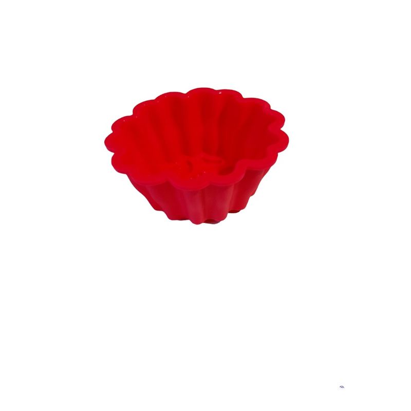 Casa si Gradina - Bucatarie si vesela - Ustensile bucatarie - Forme prajituri - Forma silicon pentru briose, 3 cavitati, Rosu, 9 cm, 331COF - Infinity.ro