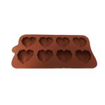 Casa si Gradina - Bucatarie si vesela - Ustensile bucatarie - Forme prajituri - Forma silicon pentru prajituri, 8 Inimioare, 178COF - Infinity.ro
