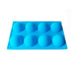 Casa si Gradina - Bucatarie si vesela - Ustensile bucatarie - Forme prajituri - Forma silicon pentru prajituri turnate, Albastru, 8 cavitati, 28 cm, 432COF - Infinity.ro