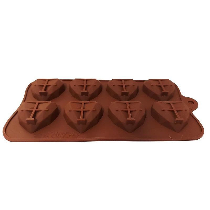 Casa si Gradina - Bucatarie si vesela - Ustensile bucatarie - Forme prajituri - Forma silicon pentru prajituri, 8 Inimioare, 178COF - Infinity.ro