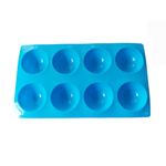 Casa si Gradina - Bucatarie si vesela - Ustensile bucatarie - Forme prajituri - Forma silicon pentru prajituri turnate, Albastru, 8 cavitati, 28 cm, 432COF - Infinity.ro