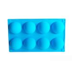 Casa si Gradina - Bucatarie si vesela - Ustensile bucatarie - Forme prajituri - Forma silicon pentru prajituri turnate, Albastru, 8 cavitati, 28 cm, 432COF - Infinity.ro