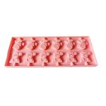 Casa si Gradina - Bucatarie si vesela - Ustensile bucatarie - Forme prajituri - Forma silicon 12 cavitati, Peppa Pig si Dinosaur, Acadele din ciocolata sau Acadele din zahar, Roz, 26 cm, 246COF - Infinity.ro