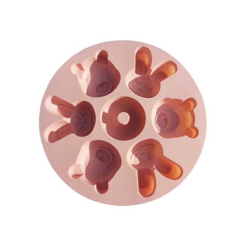 Casa si Gradina - Bucatarie si vesela - Ustensile bucatarie - Forme prajituri - Forma silicon pentru prajituri, Iepurasi, Ursuleti, 170COF - Infinity.ro