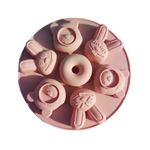 Casa si Gradina - Bucatarie si vesela - Ustensile bucatarie - Forme prajituri - Forma silicon pentru prajituri, Iepurasi, Ursuleti, 170COF - Infinity.ro