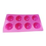 Casa si Gradina - Bucatarie si vesela - Ustensile bucatarie - Forme prajituri - Forma silicon pentru prajituri, 8 cavitati, Floral, 151COF - Infinity.ro