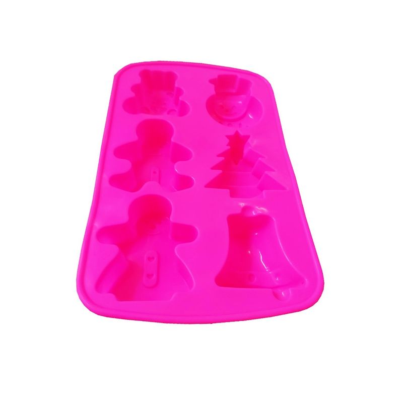 Casa si Gradina - Bucatarie si vesela - Ustensile bucatarie - Forme prajituri - Forma silicon pentru prajituri, 6 cavitati, Sarbatori de iarna, 153COF - Infinity.ro