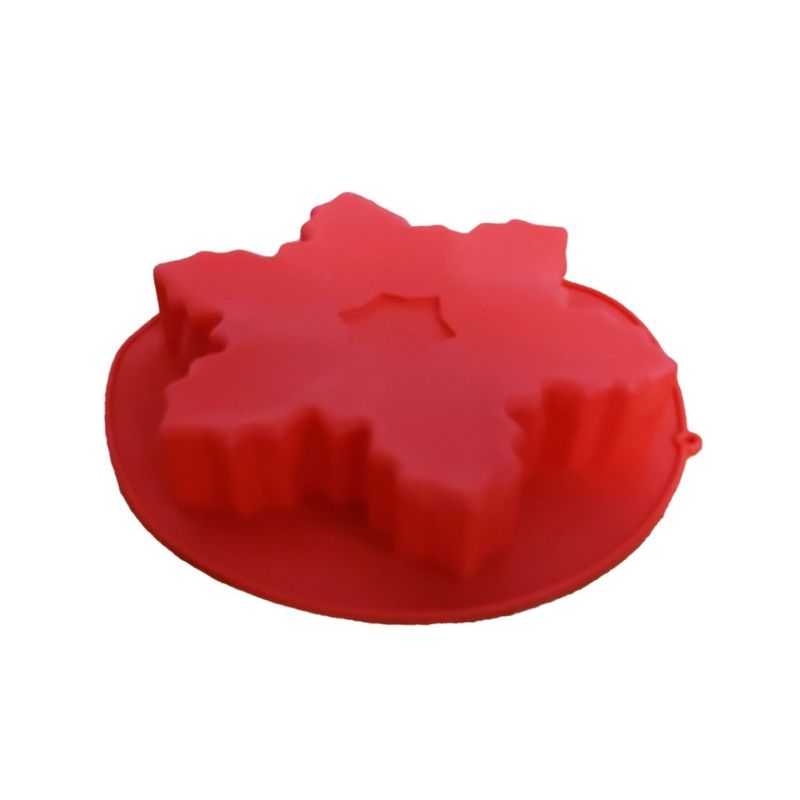 Casa si Gradina - Bucatarie si vesela - Ustensile bucatarie - Forme prajituri - Forma silicon, pentru tarta, Fulg de nea, 22 cm 142COF - Infinity.ro