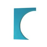 Casa si Gradina - Bucatarie si vesela - Ustensile bucatarie - Ustensile ornare prajituri - Sablon pentru decorare torturi, Turcoaz, 17 cm, 382COF - Infinity.ro