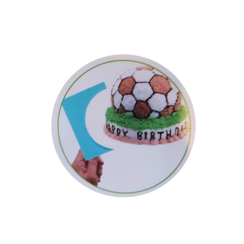 Casa si Gradina - Bucatarie si vesela - Ustensile bucatarie - Ustensile ornare prajituri - Sablon pentru decorare torturi, Turcoaz, 17 cm, 382COF - Infinity.ro