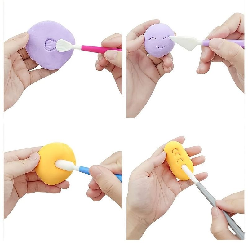 Casa si Gradina - Bucatarie si vesela - Ustensile bucatarie - Ustensile ornare prajituri - Set 9 Instrumente de modelat pentru cofetarie, Multicolor, 17 cm, 369COF - Infinity.ro