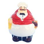 Casa si Gradina - Bucatarie si vesela - Ustensile bucatarie - Rasnite si dozatoare condimente - Recipient din ceramic in forma de bucatar, rosu, 652D - Infinity.ro