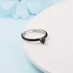 Fashion, accesorii si bijuterii - Femei - Bijuterii femei - Inele femei - Inel Noir Passion cu detalii elegante - 9 - Infinity.ro