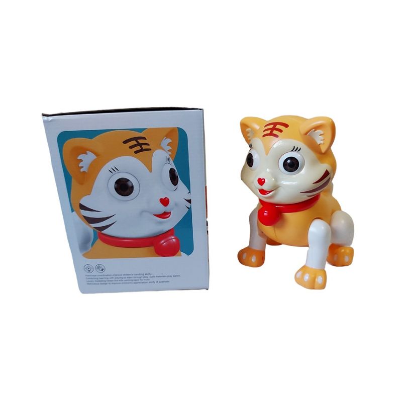 Jucarii, Copii si Bebe - Jucarii si jocuri - Jucarii & jocuri educative - Jucarii interactive - Tigru cu lumina intermitenta, merge si lumineaza, Galben, 17134SX-1 - Infinity.ro