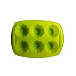 Casa si Gradina - Bucatarie si vesela - Ustensile bucatarie - Forme prajituri - Forma silicon, Pentru prajituri, 6 cavitati, Verde, 29 cm, 344COF - Infinity.ro