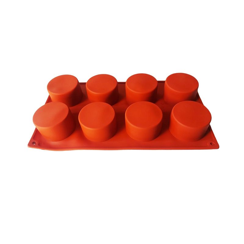 Casa si Gradina - Bucatarie si vesela - Ustensile bucatarie - Forme prajituri - Forma silicon 8 cavitati, Pentru prajituri, Maro, 28 cm, 389COF - Infinity.ro