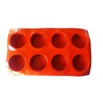 Casa si Gradina - Bucatarie si vesela - Ustensile bucatarie - Forme prajituri - Forma silicon 8 cavitati, Pentru prajituri, Maro, 28 cm, 389COF - Infinity.ro