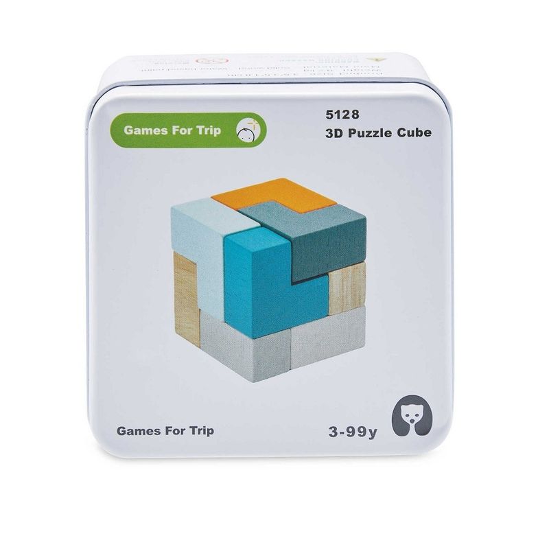 Jucarii, Copii si Bebe - Jucarii si jocuri - Jucarii & jocuri educative - Jocuri de memorie si inteligenta - Cub magic 3D din lemn, 9 piese , 500CUB - Infinity.ro