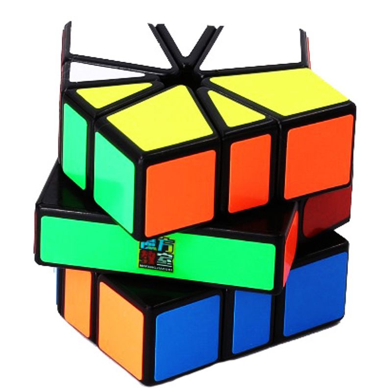 Jucarii, Copii si Bebe - Jucarii si jocuri - Jucarii & jocuri educative - Jocuri de memorie si inteligenta - Cub Magic 3x3 Moyu MFSQ1  black, 118CUB-1 - Infinity.ro