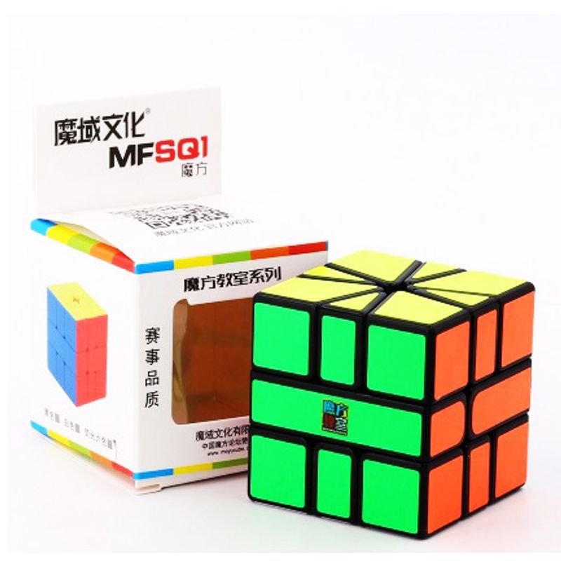 Jucarii, Copii si Bebe - Jucarii si jocuri - Jucarii & jocuri educative - Jocuri de memorie si inteligenta - Cub Magic 3x3 Moyu MFSQ1  black, 118CUB-1 - Infinity.ro