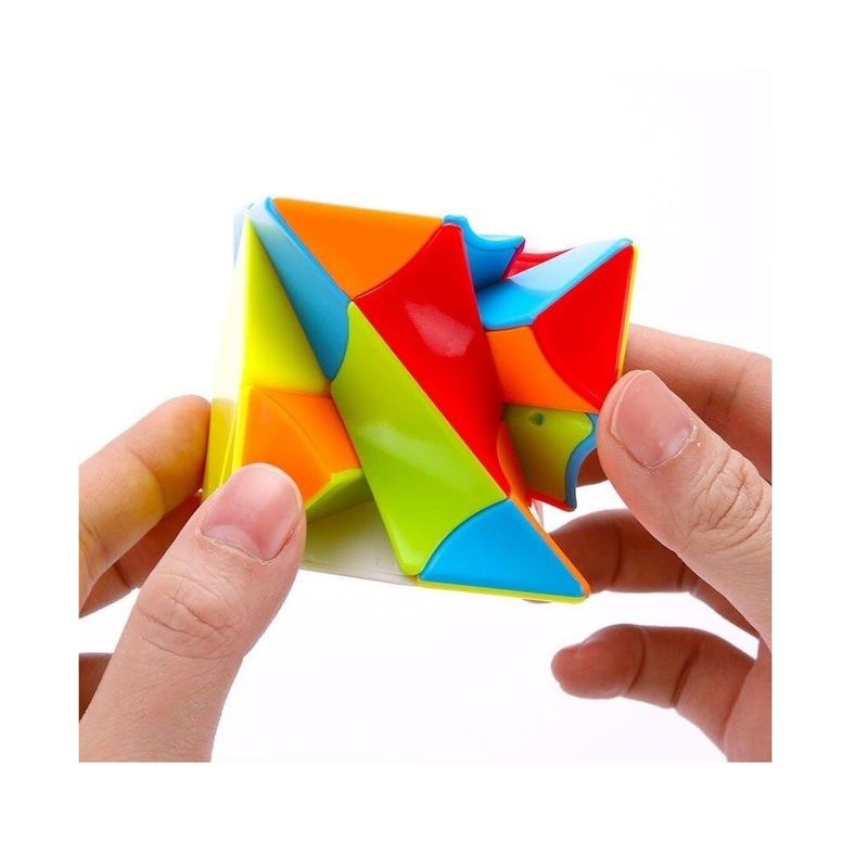 Jucarii, Copii si Bebe - Jucarii si jocuri - Jucarii & jocuri educative - Jocuri de memorie si inteligenta - Cub Magic 3x3x3, FanXin Skewb Twisty, Multicolor, 487CUB - Infinity.ro