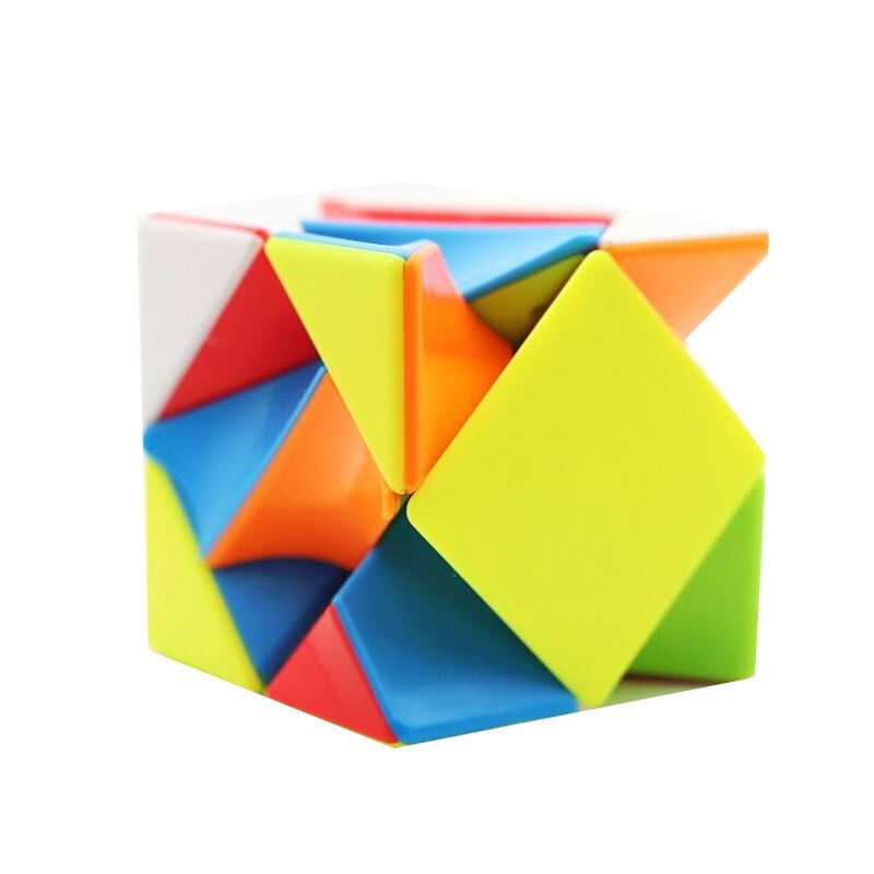 Jucarii, Copii si Bebe - Jucarii si jocuri - Jucarii & jocuri educative - Jocuri de memorie si inteligenta - Cub Magic 3x3x3, FanXin Skewb Twisty, Multicolor, 487CUB - Infinity.ro