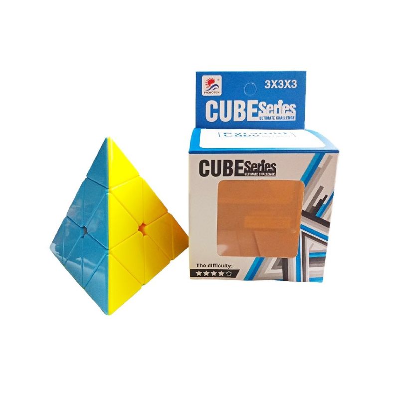 Jucarii, Copii si Bebe - Jucarii si jocuri - Jucarii & jocuri educative - Jocuri de memorie si inteligenta - Cub Magic 3x3x3, Pyraminx, Stickerless, 494CUB - Infinity.ro