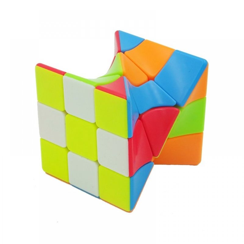Jucarii, Copii si Bebe - Jucarii si jocuri - Jucarii & jocuri educative - Jocuri de memorie si inteligenta - Cub Magic 3x3x3, Fanxin Twisty, Multicolor, 488CUB - Infinity.ro
