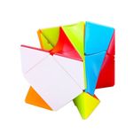 Jucarii, Copii si Bebe - Jucarii si jocuri - Jucarii & jocuri educative - Jocuri de memorie si inteligenta - Cub Magic 3x3x3, FanXin Skewb Twisty, Multicolor, 487CUB - Infinity.ro