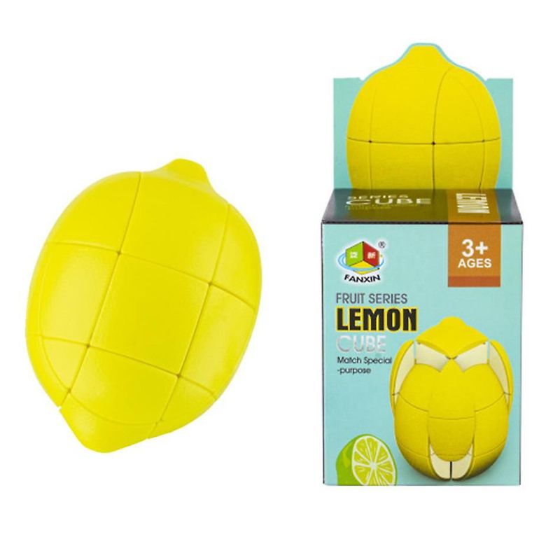 Jucarii, Copii si Bebe - Jucarii si jocuri - Jucarii & jocuri educative - Jocuri de memorie si inteligenta - Cub Magic 3x3x3, Lemon, Fanxin, Yellow, 479CUB - Infinity.ro