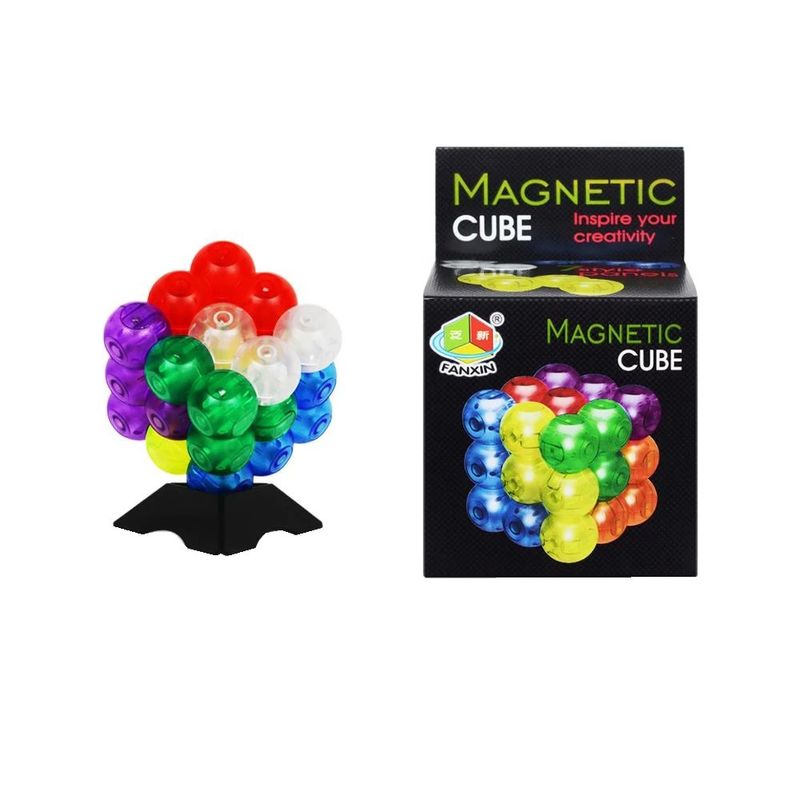 Jucarii, Copii si Bebe - Jucarii si jocuri - Jucarii & jocuri educative - Jocuri de memorie si inteligenta - Bile Magnetice Fanxin, 7 panouri, 485CUB - Infinity.ro