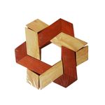 Jucarii, Copii si Bebe - Jucarii si jocuri - Jucarii & jocuri educative - Jocuri de memorie si inteligenta - Puzzle Brain Twister din lem 24 piese, Pentru copii si adolescenti, 475CUB - Infinity.ro
