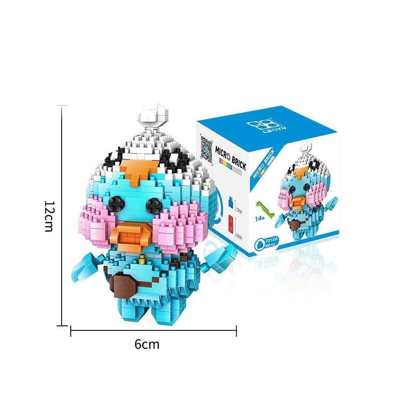 Jucarii, Copii si Bebe - Jucarii si jocuri - Jucarii & jocuri educative - Jocuri de memorie si inteligenta - Set Micro block, 630 piese, Duck, 407CUB-1 - Infinity.ro