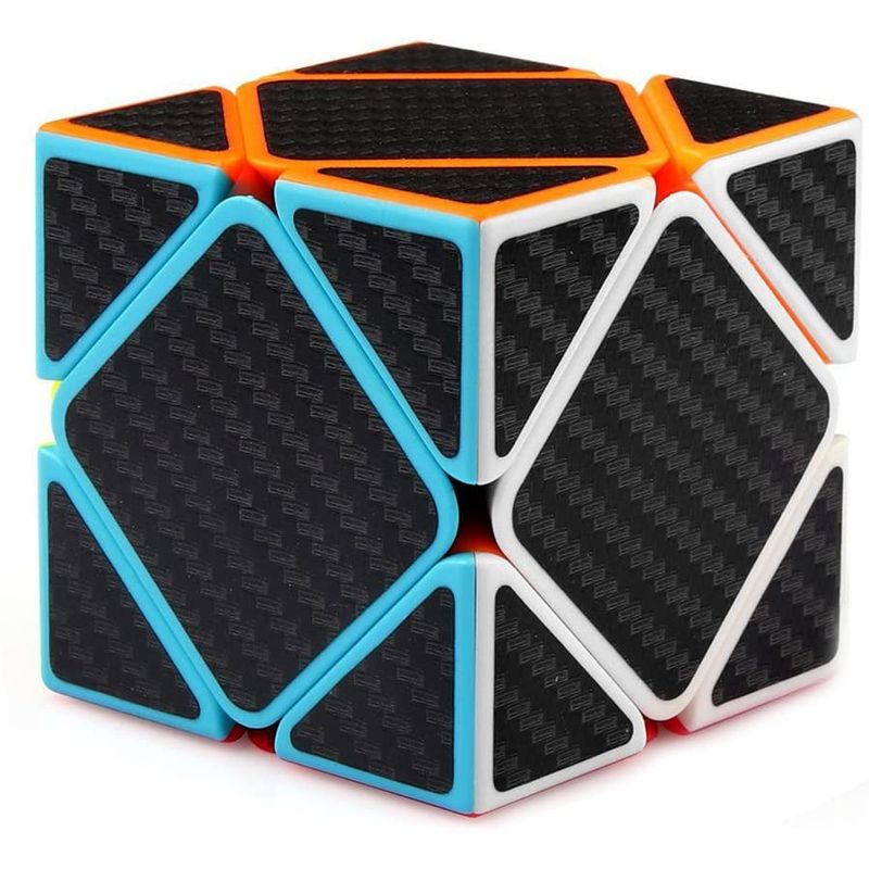 Jucarii, Copii si Bebe - Jucarii si jocuri - Jucarii & jocuri educative - Jocuri de memorie si inteligenta - Cub Magic Yisheng  Skewb, Fibra de carbon, Black, 220CUB-1 - Infinity.ro