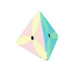 Jucarii, Copii si Bebe - Jucarii si jocuri - Jucarii & jocuri educative - Jocuri de memorie si inteligenta - Cub Magic MoYu Maple Leaf Pyraminx macaron, Stickerless, 404CUB-1 - Infinity.ro