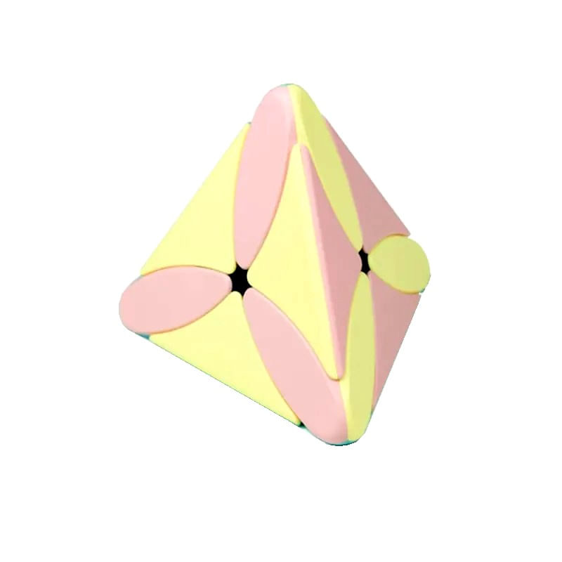 Jucarii, Copii si Bebe - Jucarii si jocuri - Jucarii & jocuri educative - Jocuri de memorie si inteligenta - Cub Magic MoYu Maple Leaf Pyraminx macaron, Stickerless, 404CUB-1 - Infinity.ro