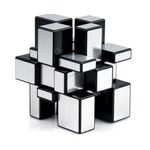 Jucarii, Copii si Bebe - Jucarii si jocuri - Jucarii & jocuri educative - Jocuri de memorie si inteligenta - Cub Magic Mirror 3x3x3  Moyu silver, 28CUB-1 - Infinity.ro