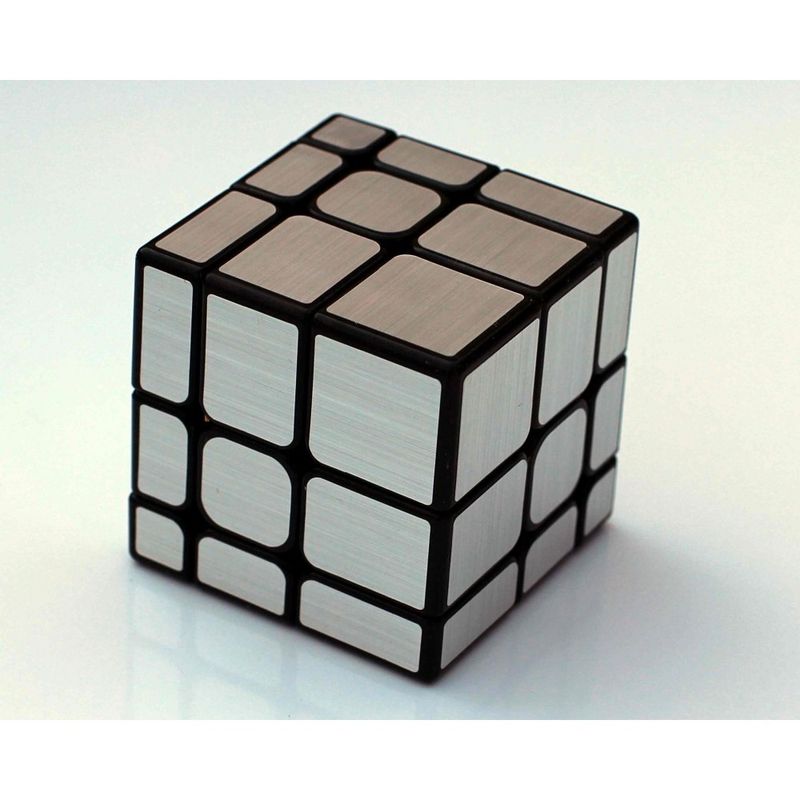 Jucarii, Copii si Bebe - Jucarii si jocuri - Jucarii & jocuri educative - Jocuri de memorie si inteligenta - Cub Magic Mirror 3x3x3  Moyu silver, 28CUB-1 - Infinity.ro