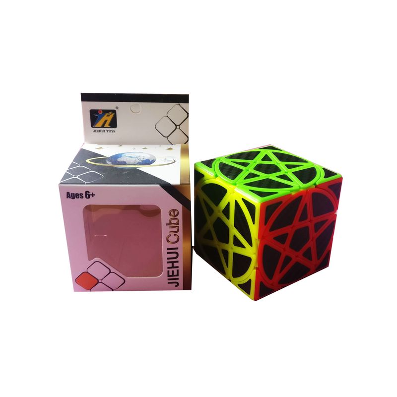 Jucarii, Copii si Bebe - Jucarii si jocuri - Jucarii & jocuri educative - Jocuri de memorie si inteligenta - Cub Magic Jiehui Pentacle, Stikere din fibra de carbon, 218CUB-1 - Infinity.ro